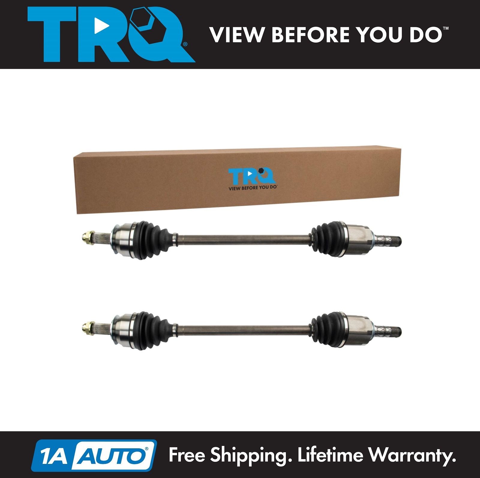 TRQ Front CV Axle Shaft Set For 2014 Subaru Forester 2010-2014 Legacy Outback