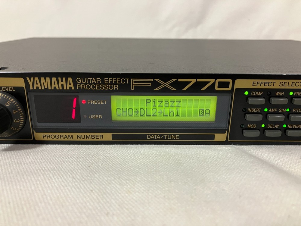 YAMAHA FX770 Guitar Multi Effects Processor Japan Vintage Tested