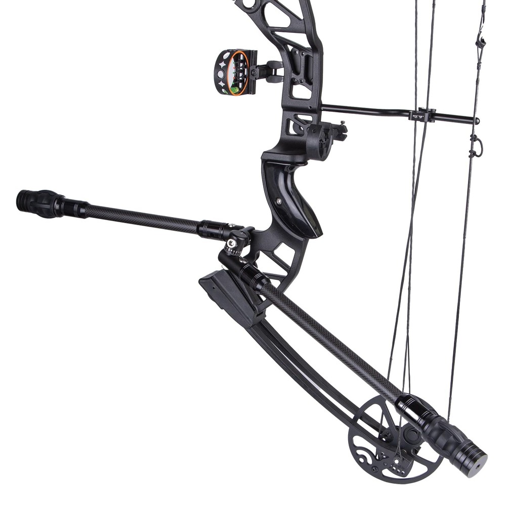 Single Side Adjustable Bow stabilizer, Shooting v bar Attachment for Compound