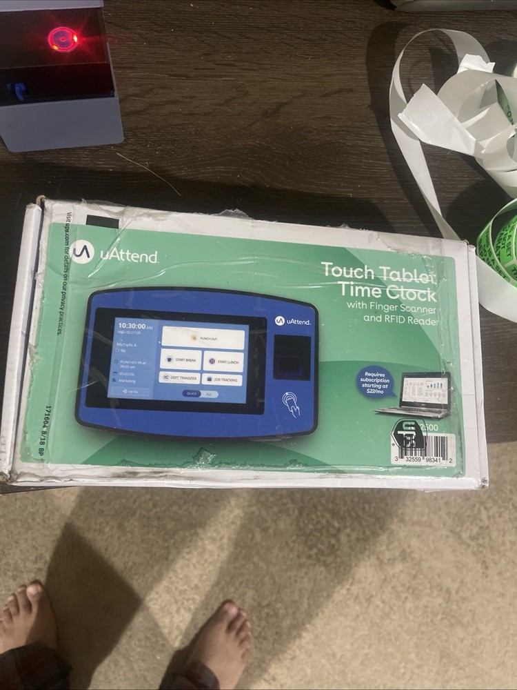 uAttend NX2500 Cloud-Based Attendance System with Optional Payroll Integration