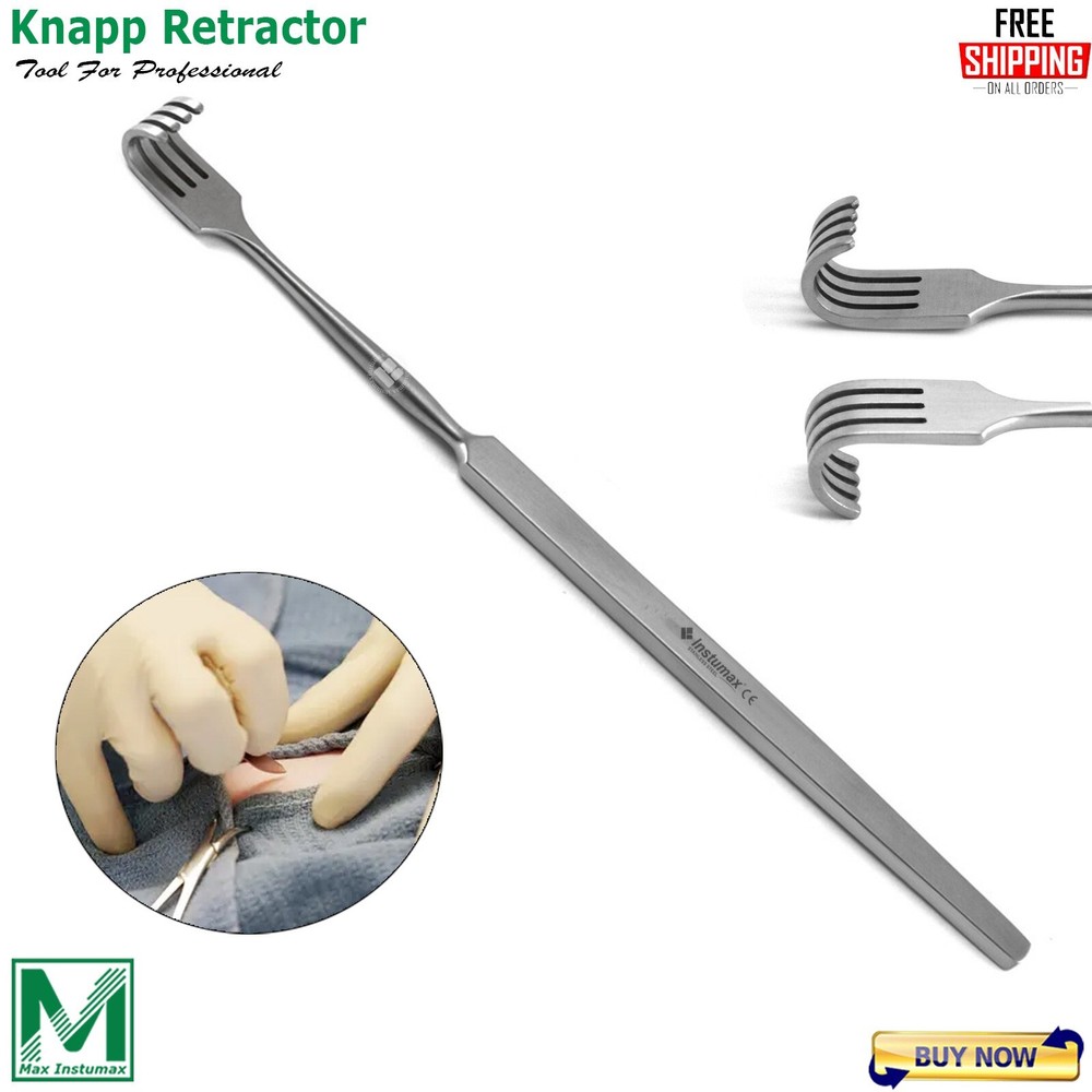 Surgical Knapp Retractor Three Prong Hook Sharp Ophthalmic Surgery Instruments