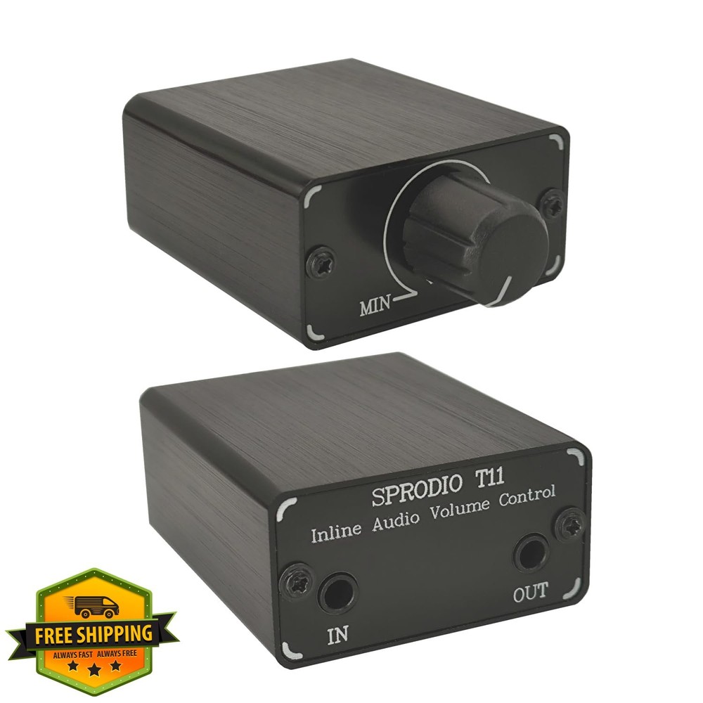 SPRODIO 3.5mm Audio Volume Controller Inline Attenuator Knob