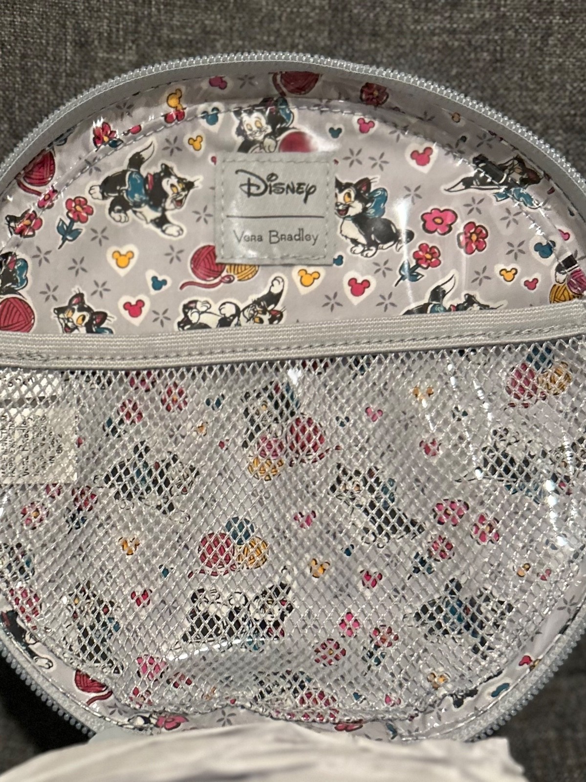 NEW Vera Bradley Disney MICKEY Mouse PICCADILL PAISLEY Whimsy Cosmetic Case NWT