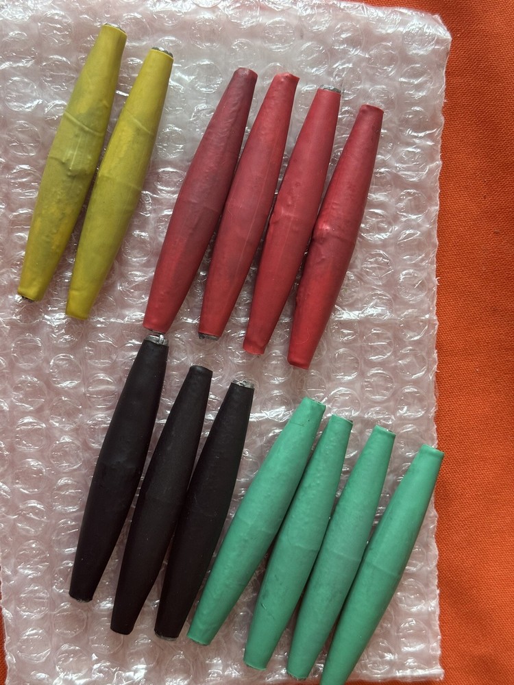INLINE PREDATOR , DEAD BAIT Weights X 3 Rubber Coated 2.5oz Each, PIKE