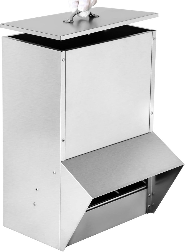 NEW Automatic Chicken Feeder Large Capacity Poultry Trough 50LBS Capacity