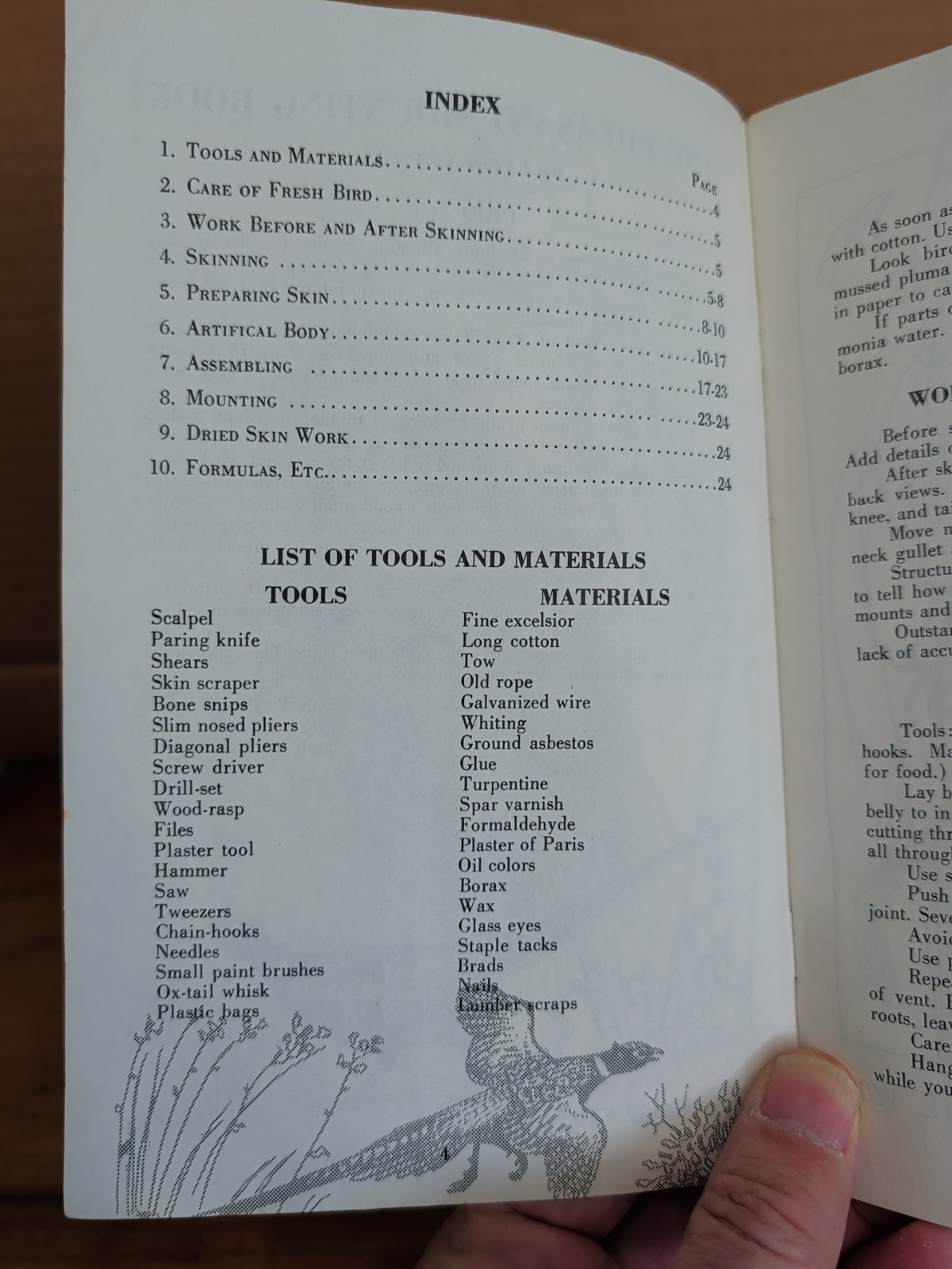 The Pheasant Mounting Book by Leon Pray 1956 Paperback Modern Taxidermist