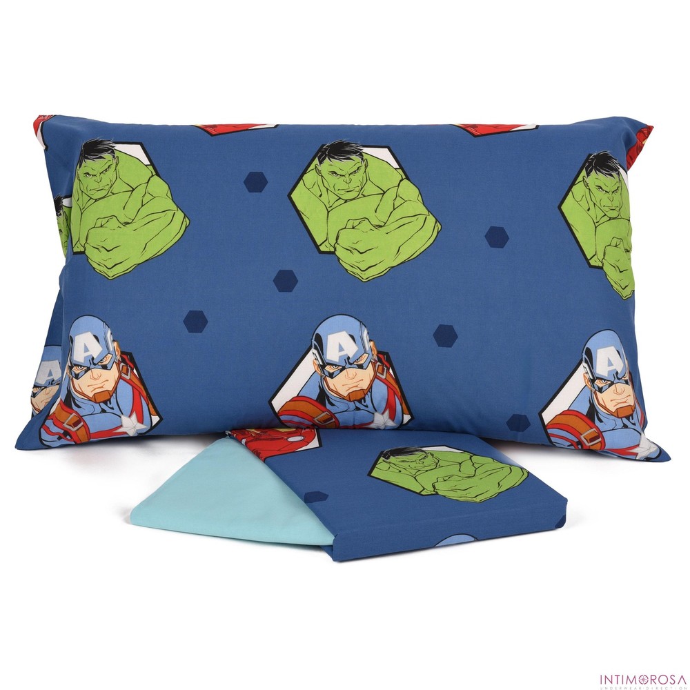 Avengers Comic Book Single Bed Pillowcase + Corner Bottom + Sheet...