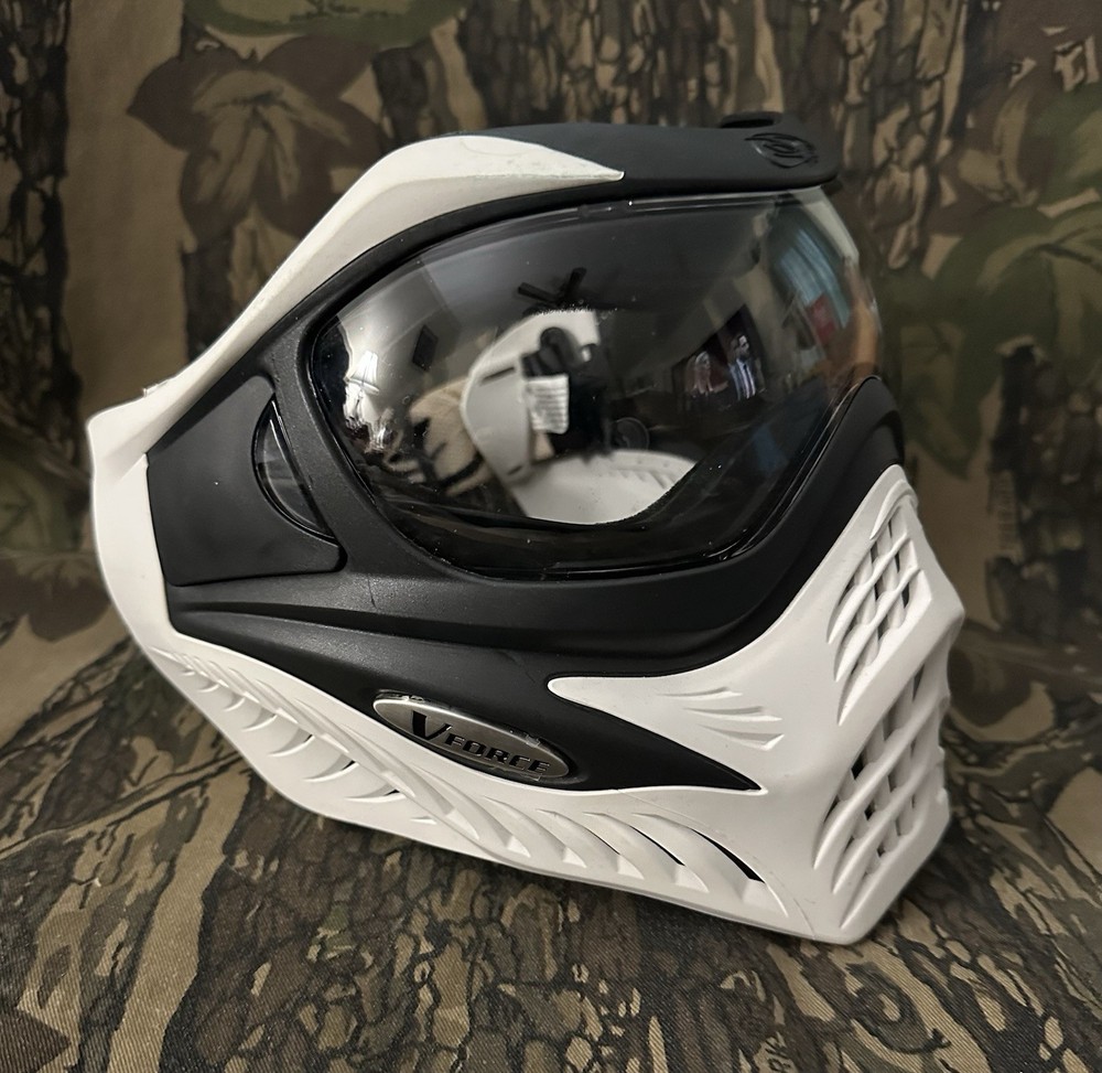V-Force Grill Paintball Mask White Black VForce Goggles