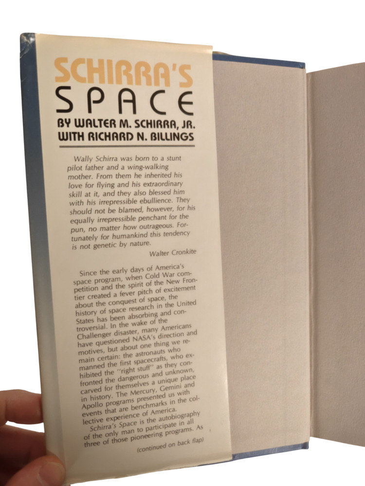 Schirra's Space HC Book Autobiography Apollo Astronaut NASA Space Program