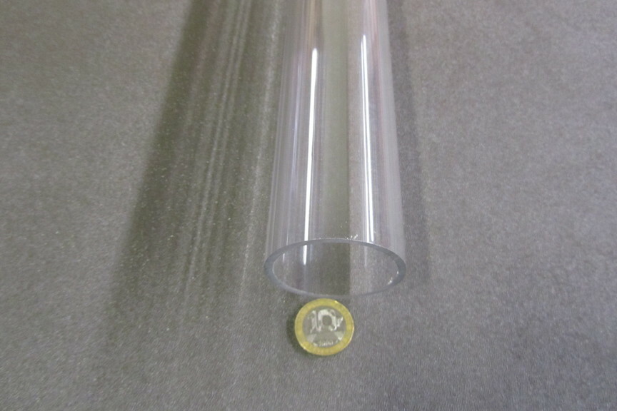 Polycarbonate Clear Round Tube / Tubing 2.00" x 1.75" (2.0" x 1 3/4")-946