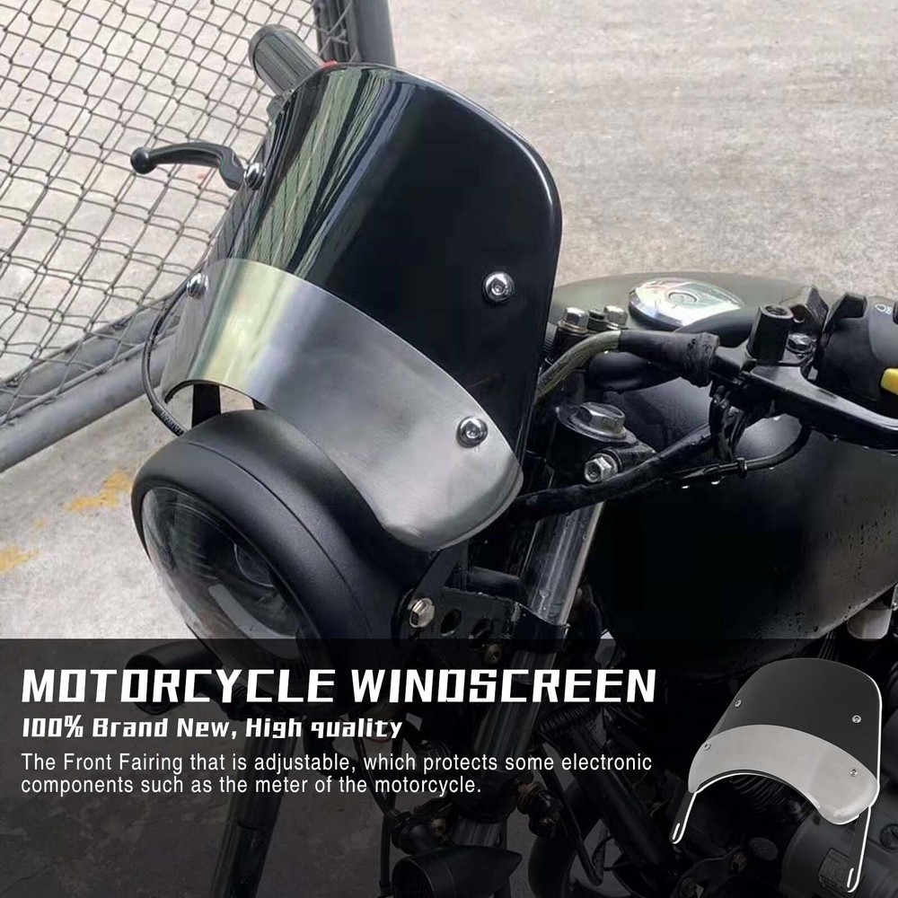 Motorcycle Windshield Windscreen Adjustable Wind Deflector For Super73 E-Bike US