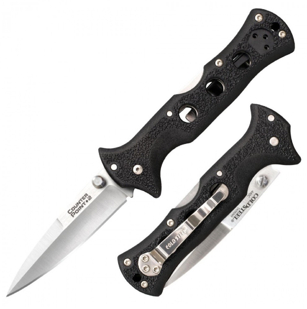 Cold Steel 10AC Counter Point Ii Folder 3 In Plain Polymer Handle