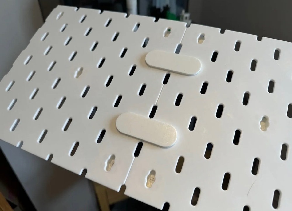 Pegboard Panel Connector Bridge Set (20 pack) - Skadis Compatible Organizer Clip