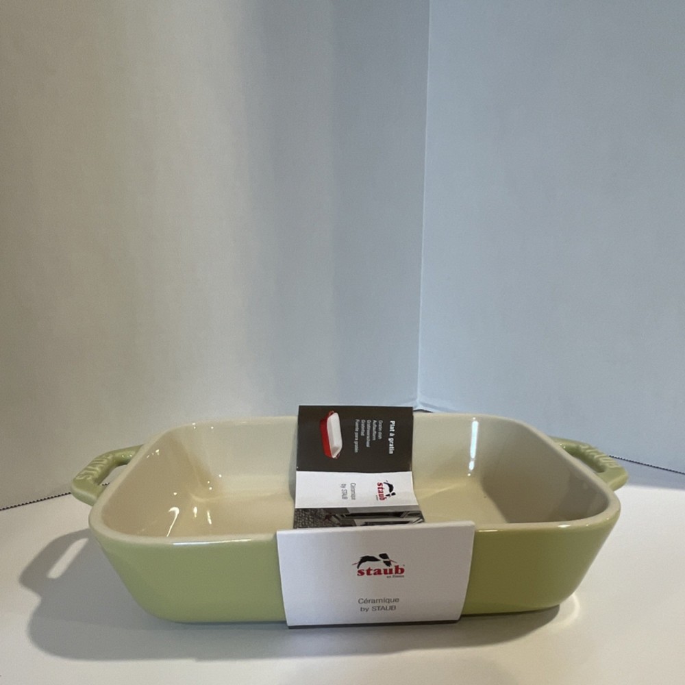*NEW* StaubRectangle Baking Dish 7.5 x 6” in light green