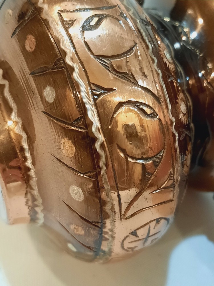 Metal Work Kettle With Handle Middle Eastern Style