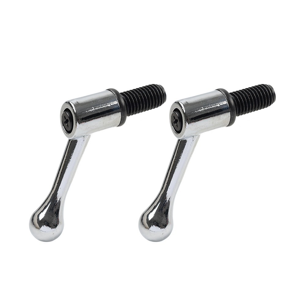 2pcs Table Lock Handle M12 Thread Set Fit for Bridgeport Milling Machine Silver