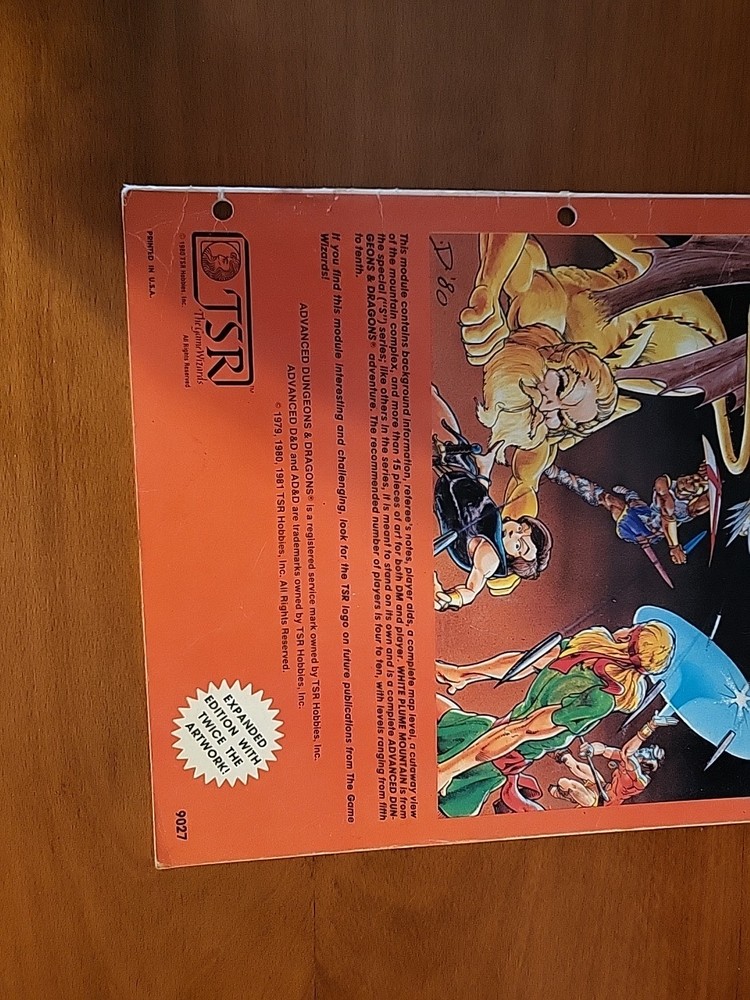 White Plume Mountain Advanced D&D Module S2 #9027 Expanded Edition Xtra Art! 🔥