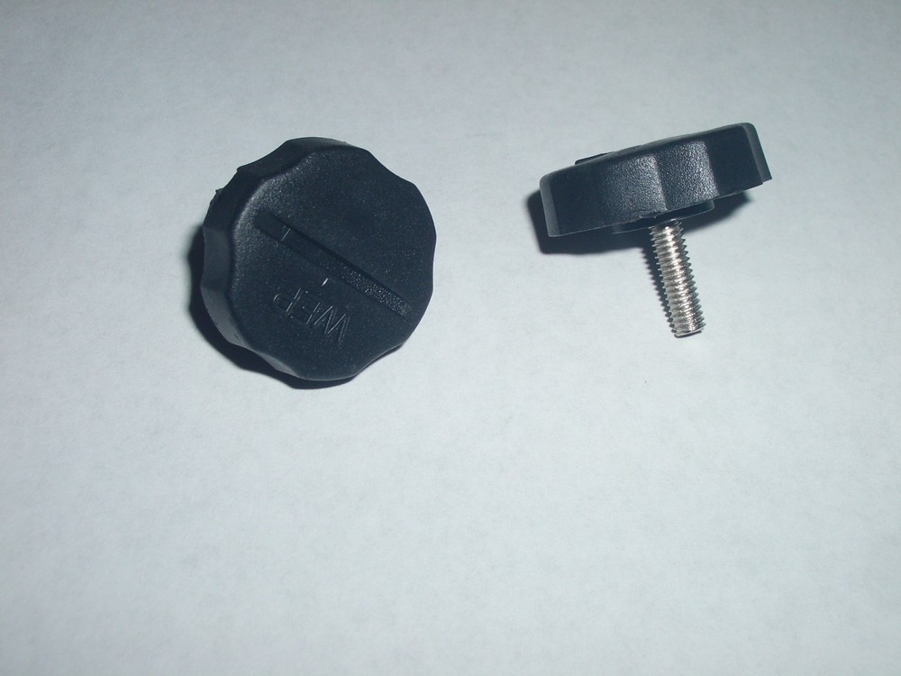 WORKMAN KN4P DX1 4mm PLASTIC REPLACEMENT RADIO SIDE SCREW KNOBS 2PC SET