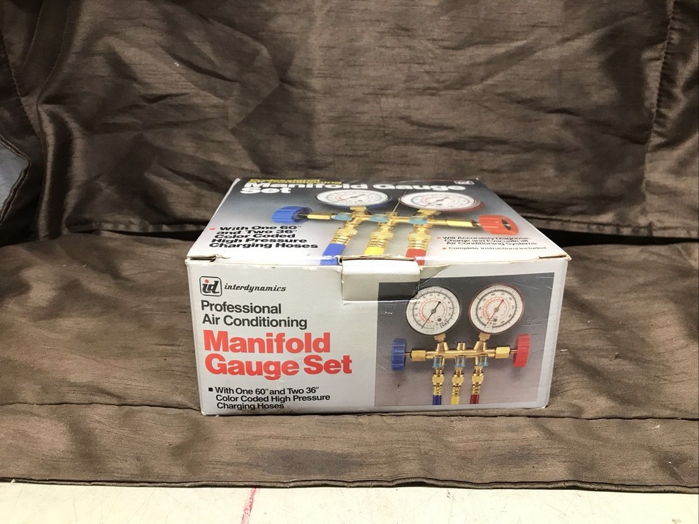 Interdynamics Professional Air Conditioning Manifold Gauge Set