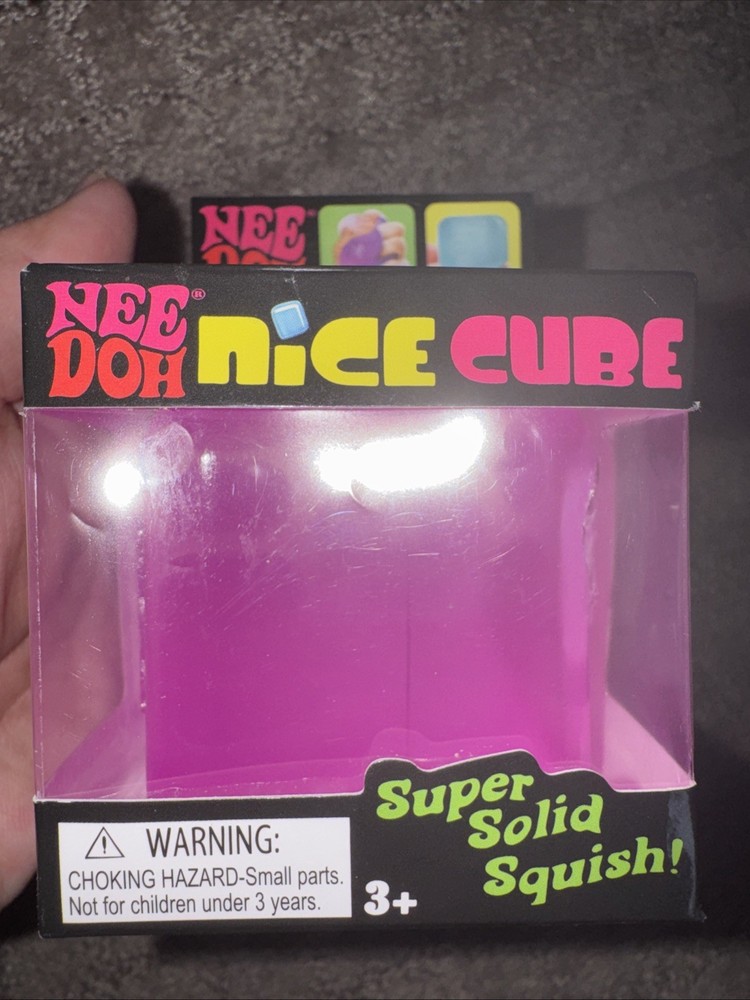 New Nee Doh Nice Cube Pink Super Solid Squish