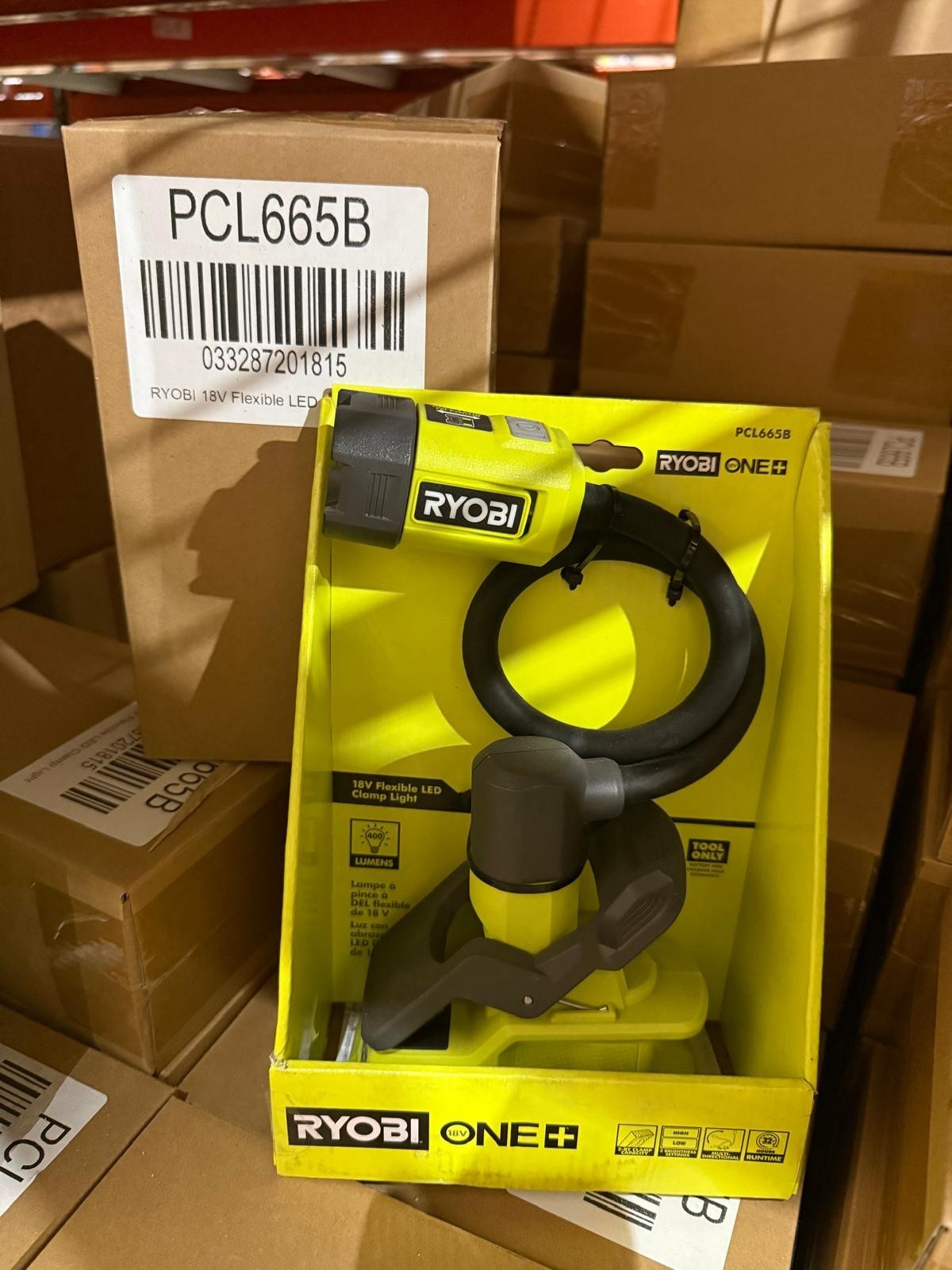 NEW RYOBI PCL665 - 18V Cordless Flexible LED Clamp Light (Bare Tool)
