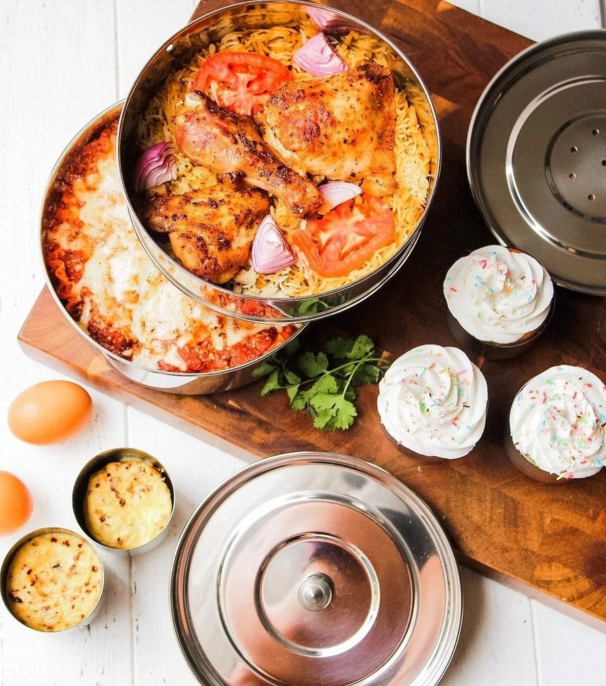 Elegant Extra Deep Steamer Insert for Instant Pot - 6/8 Quart with Baking Cups
