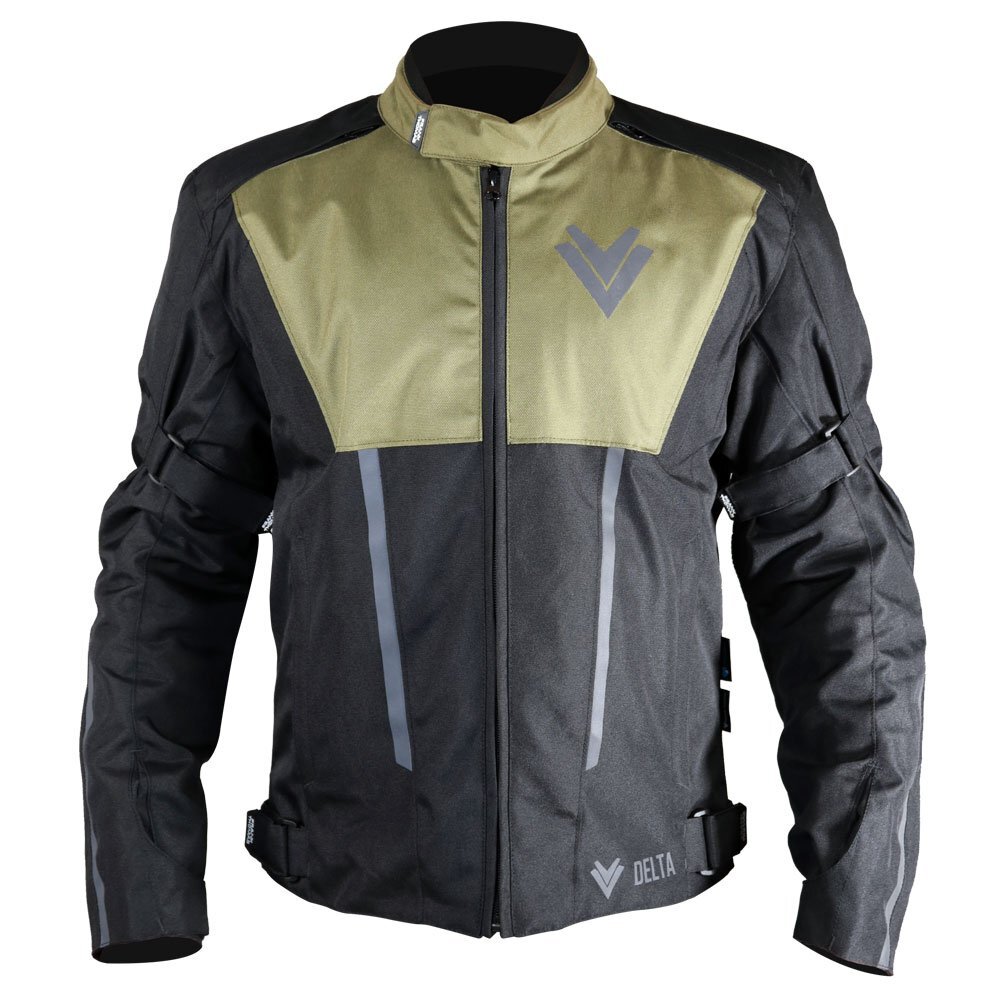 Frank Thomas Delta WP Motorcycle Jacket CE Mens Black Green