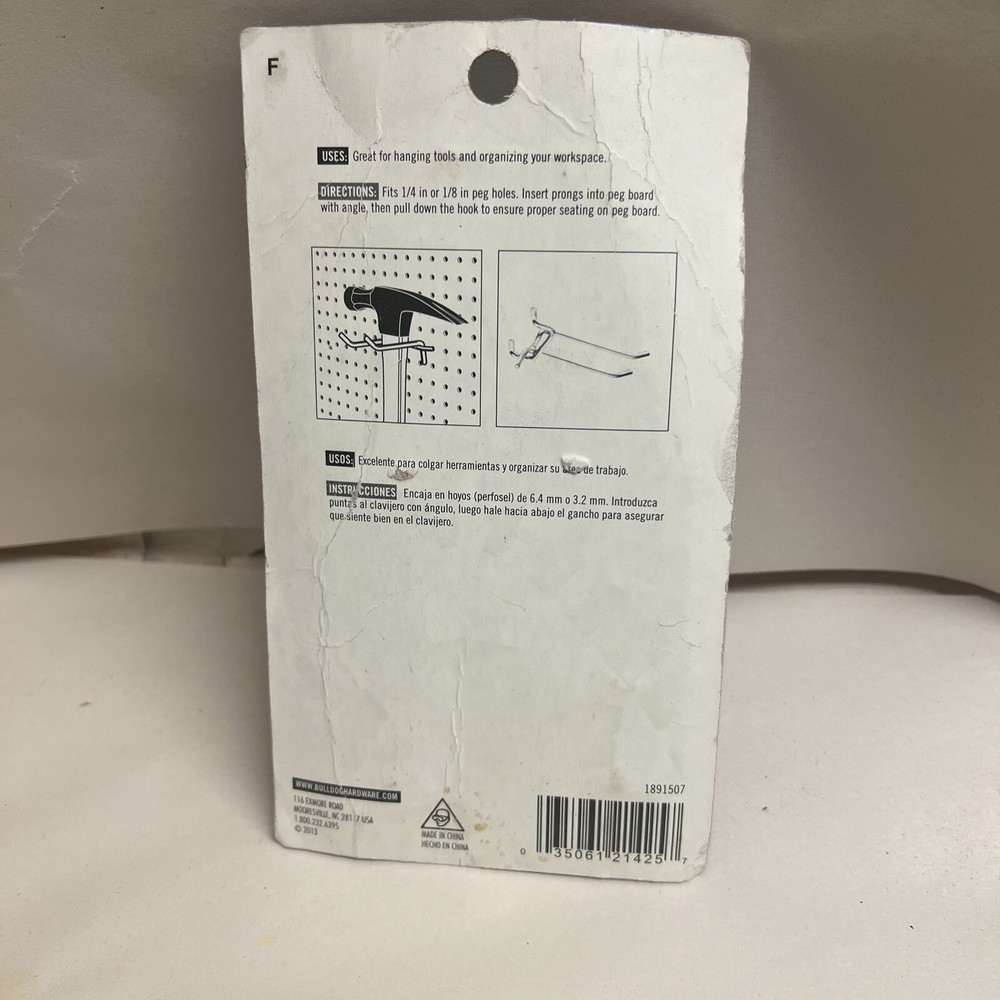 Heavy Duty Double Peg Hooks 3 Pack by Hyper Tough