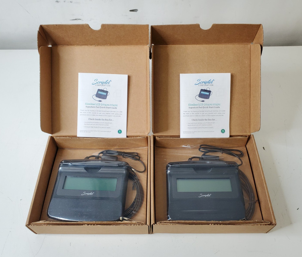 2x New/OpenBox Scriptel 6ft ScripTouch Signature Pad SC-ST1570-6FT