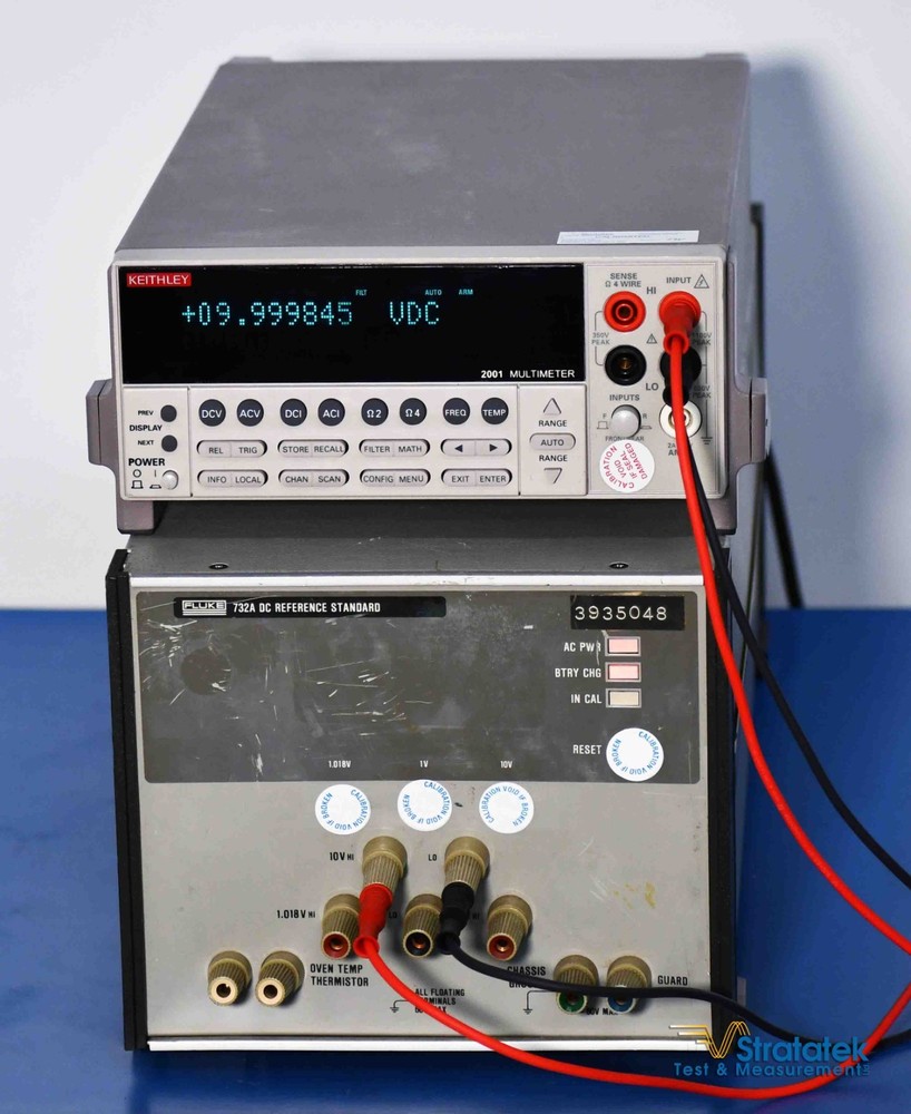 Fluke 732A DC Voltage Reference Standard 10V DC Calibration