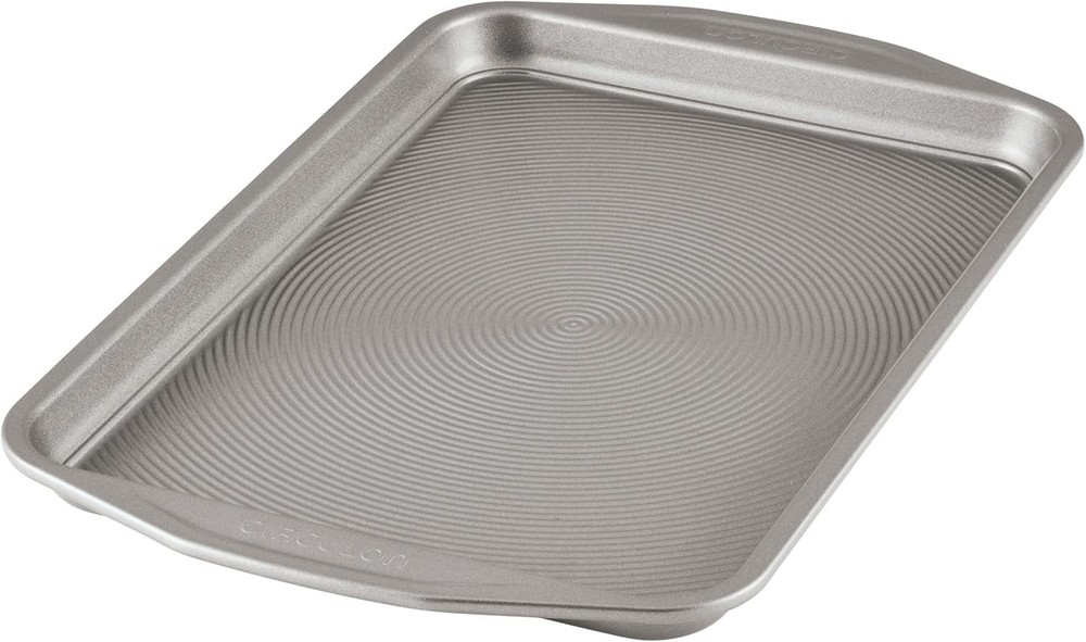 Total Bakeware Set Nonstick Cookie Baking Sheets 2 Piece Gray