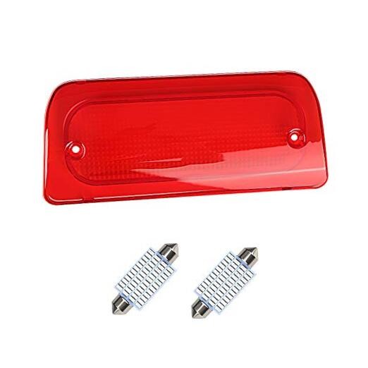 3rd Third Brake Light Lens Compatible with 1994-2003 Extended Cab Only Red