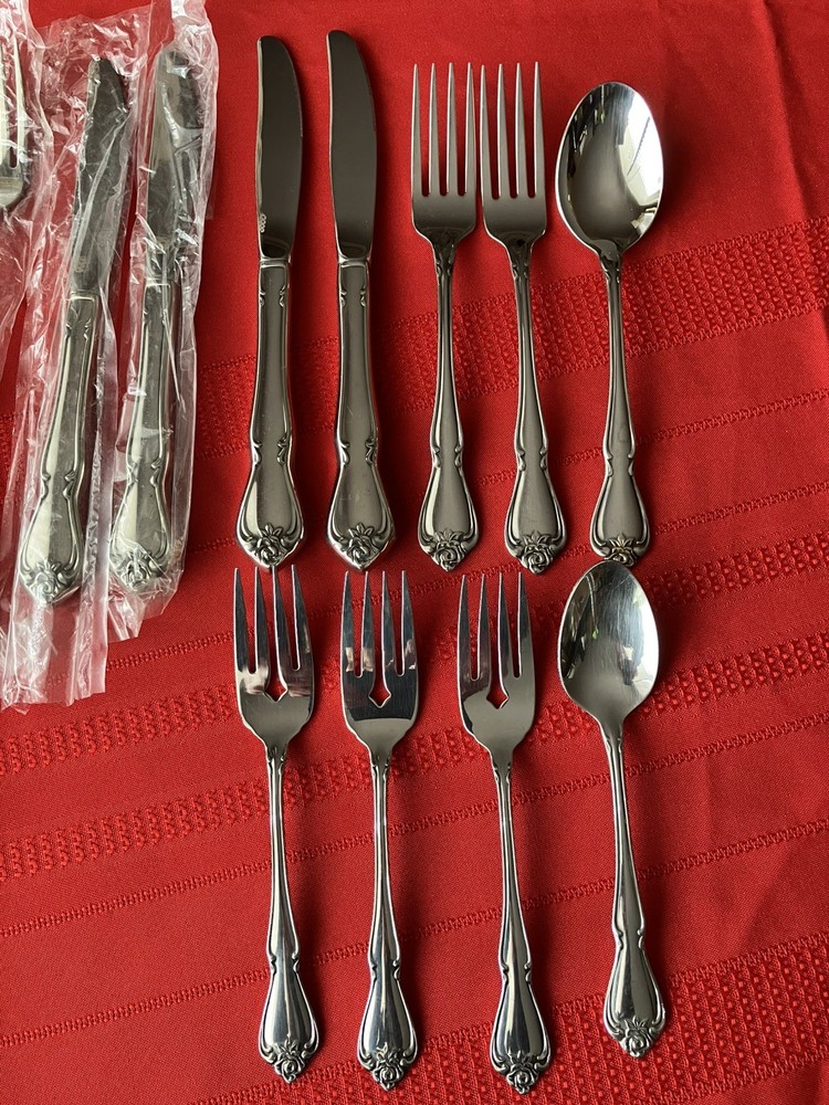 Oneida Arbor Rose Flatware - 14 Replacement Pieces Stainless Spoon Fork Knife