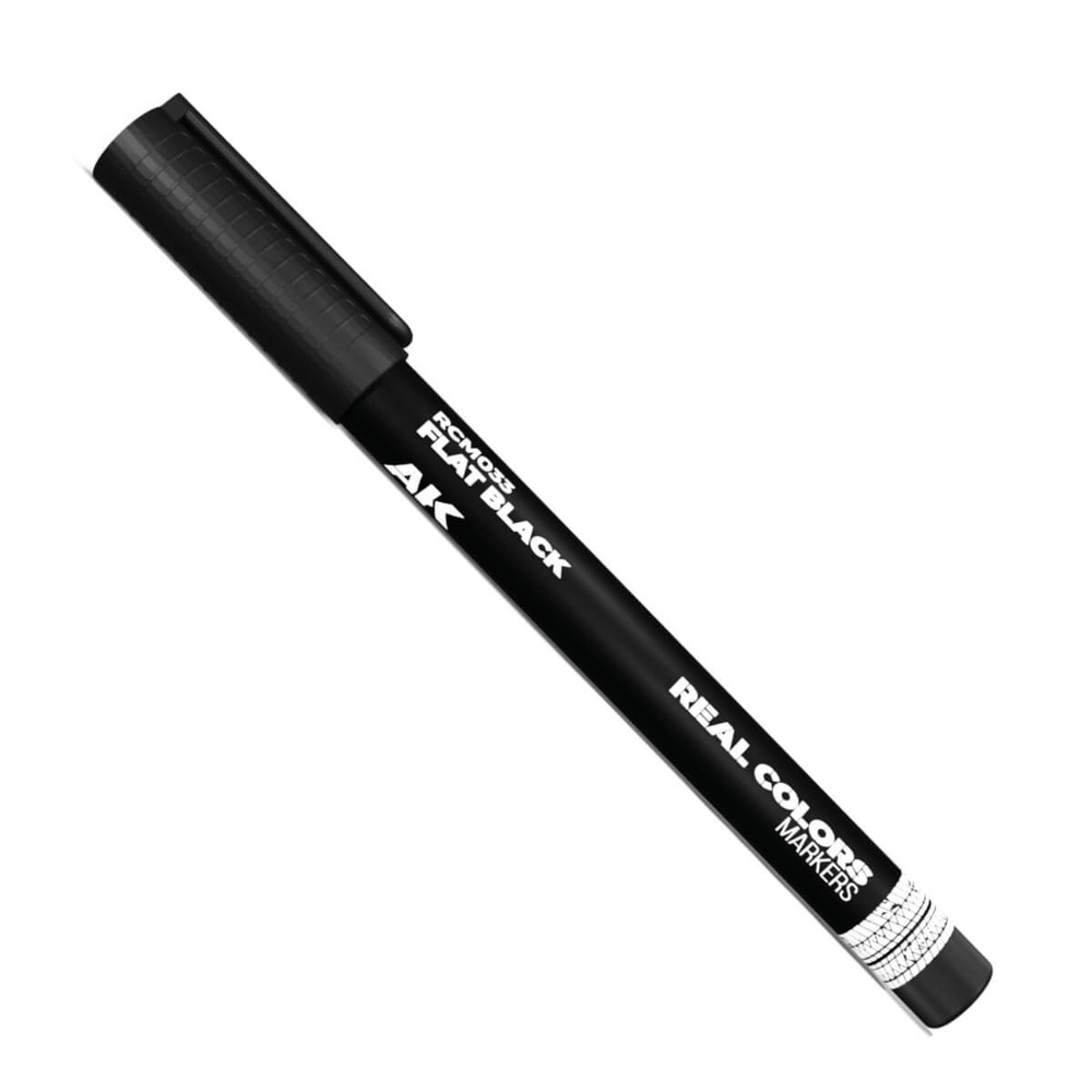 AK Interactive Acrylic Paint Marker Flat Black RCM033