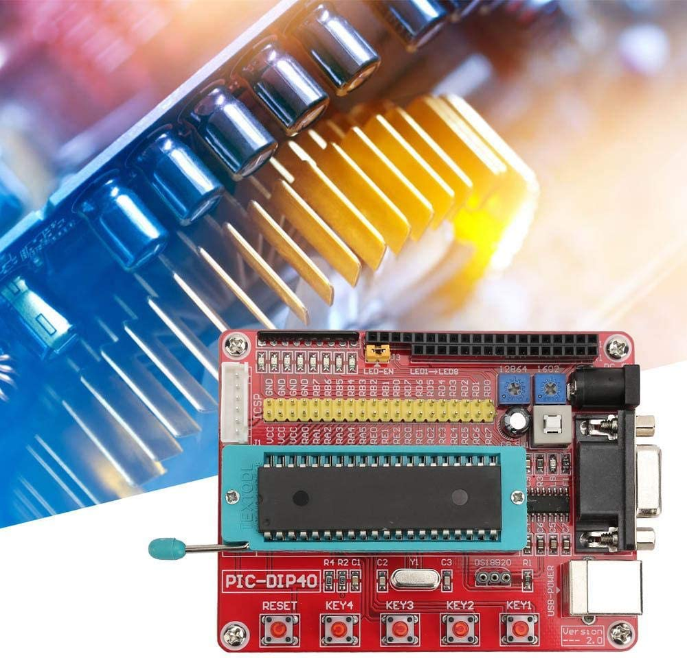 Microchip Learning Development Board, PIC16F877A Microcontroller Learning Board