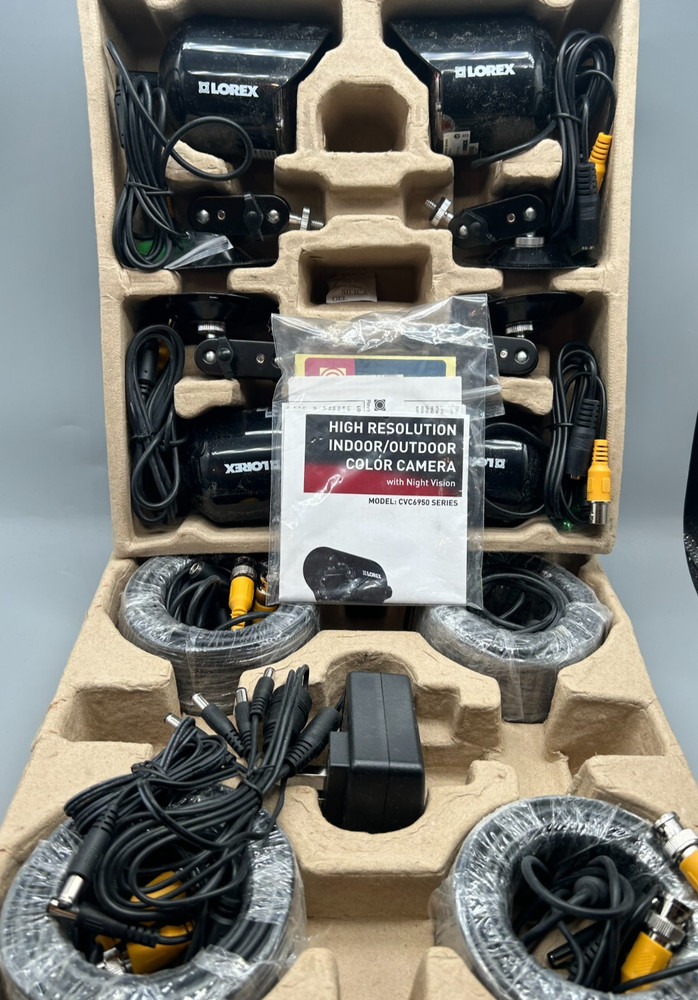 4 Lorex MC6950 Security Cameras with Cables