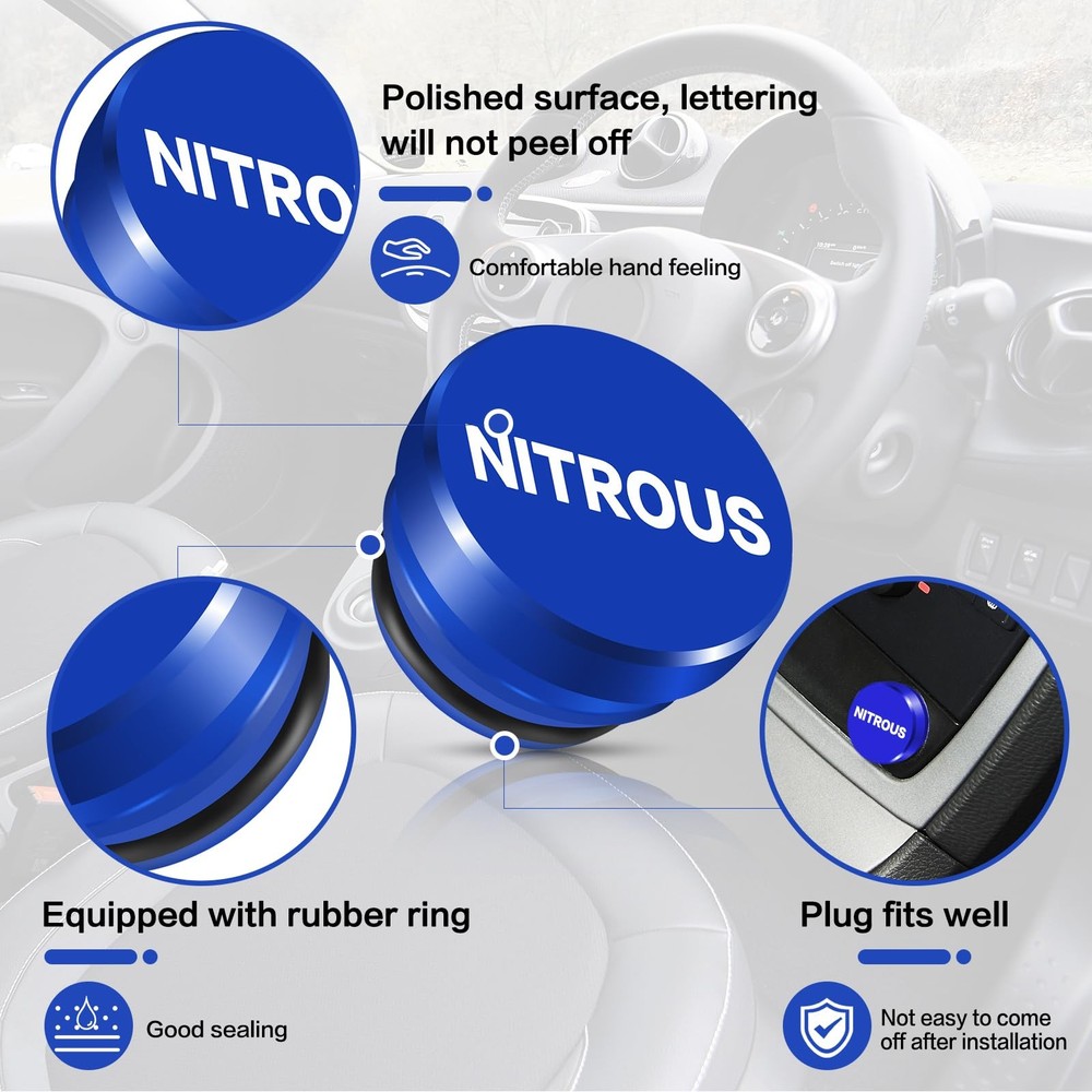 Cigarette Lighter Cover 3 Pcs, FIRE MISSILE EJECT NITROUS