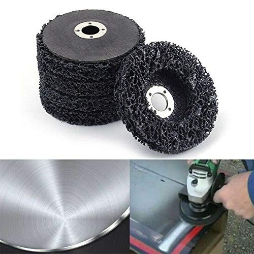 4" x 16mm Poly Strip Discs Stripping Wheel for Angle Grinder 5 PACK-BLACK