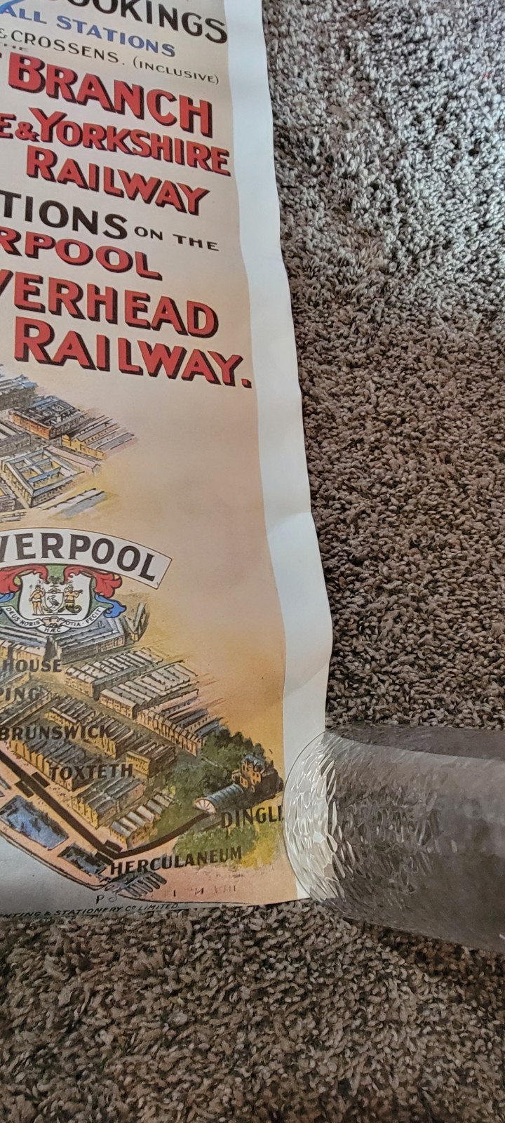 The Liverpool Overhead Railway Poster Lancashire Yorkshire Southport 2/79
