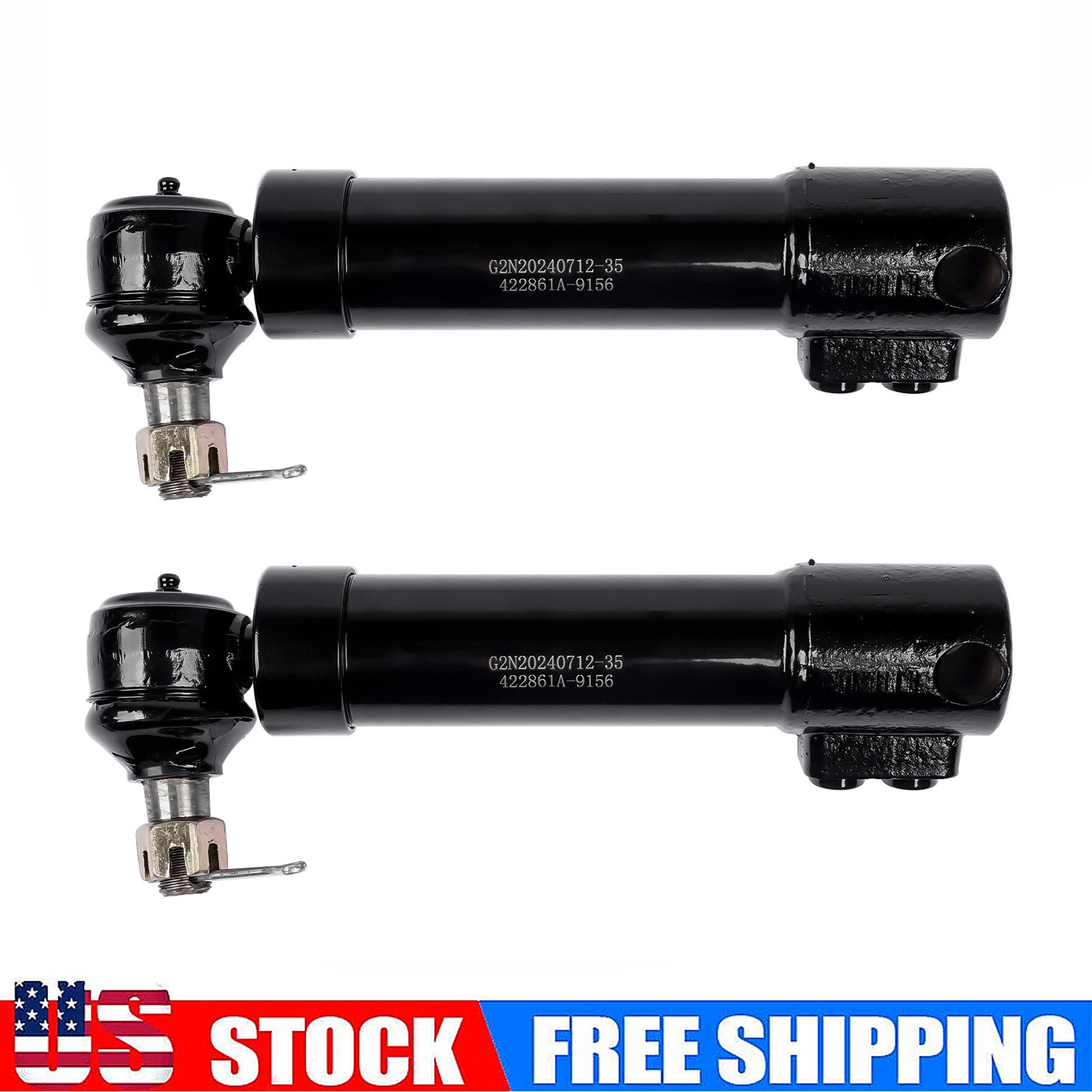 2X Power Steering Cylinder for Massey Ferguson 240 253 360 3774728M91 3401553M92