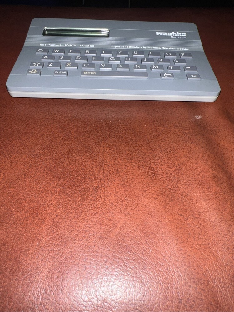 Franklin Computer Spelling Ace Linguistic Technology Model SA 98 Tested