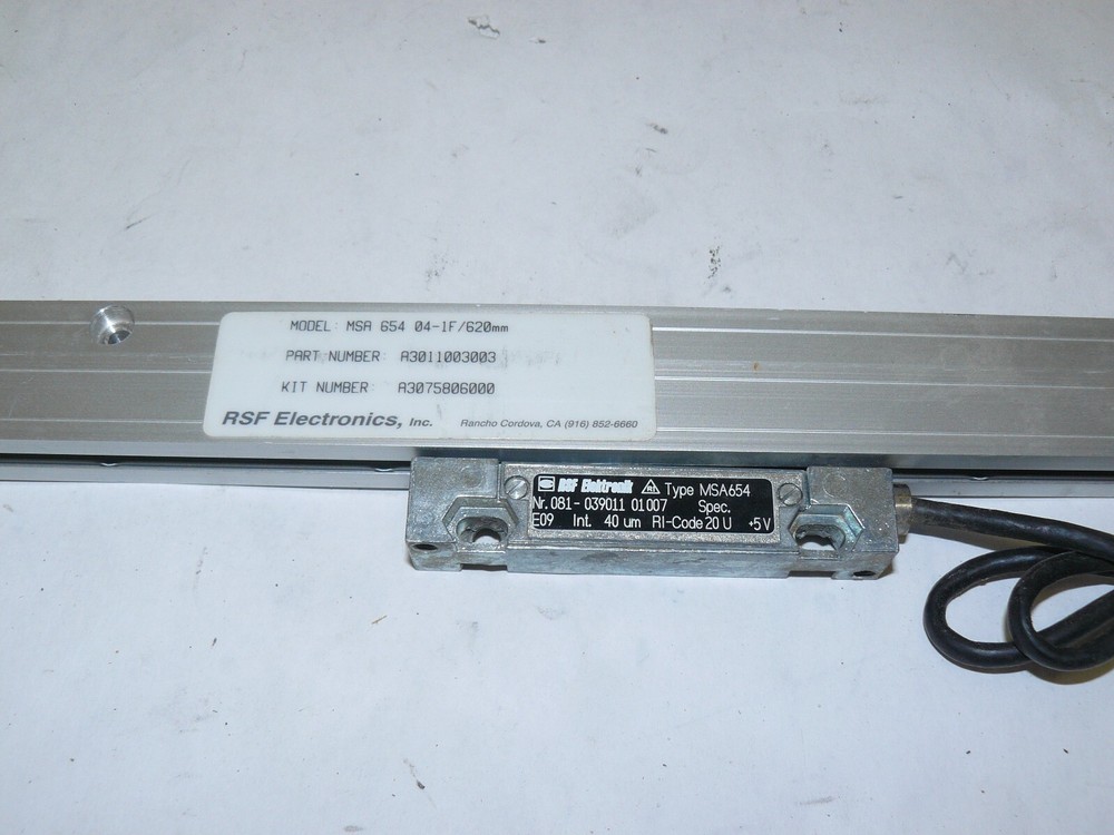 RSF ELECTRONIC MSA 654 04-1F LINEAR ENCODER 5V 620MM X 40µM 081-039011