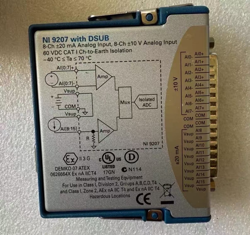 National Instruments NI 9237 cDAQ Strain / Bridge Input Module, D-Sub