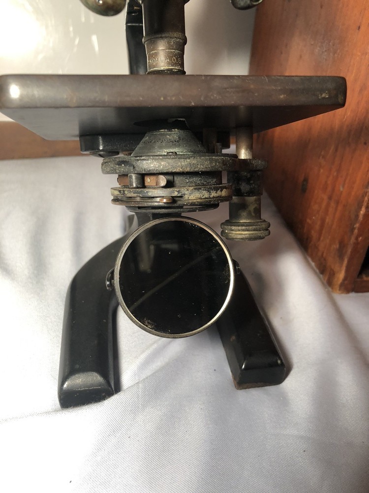 Vintage Spencer Buffalo Microscope With Case