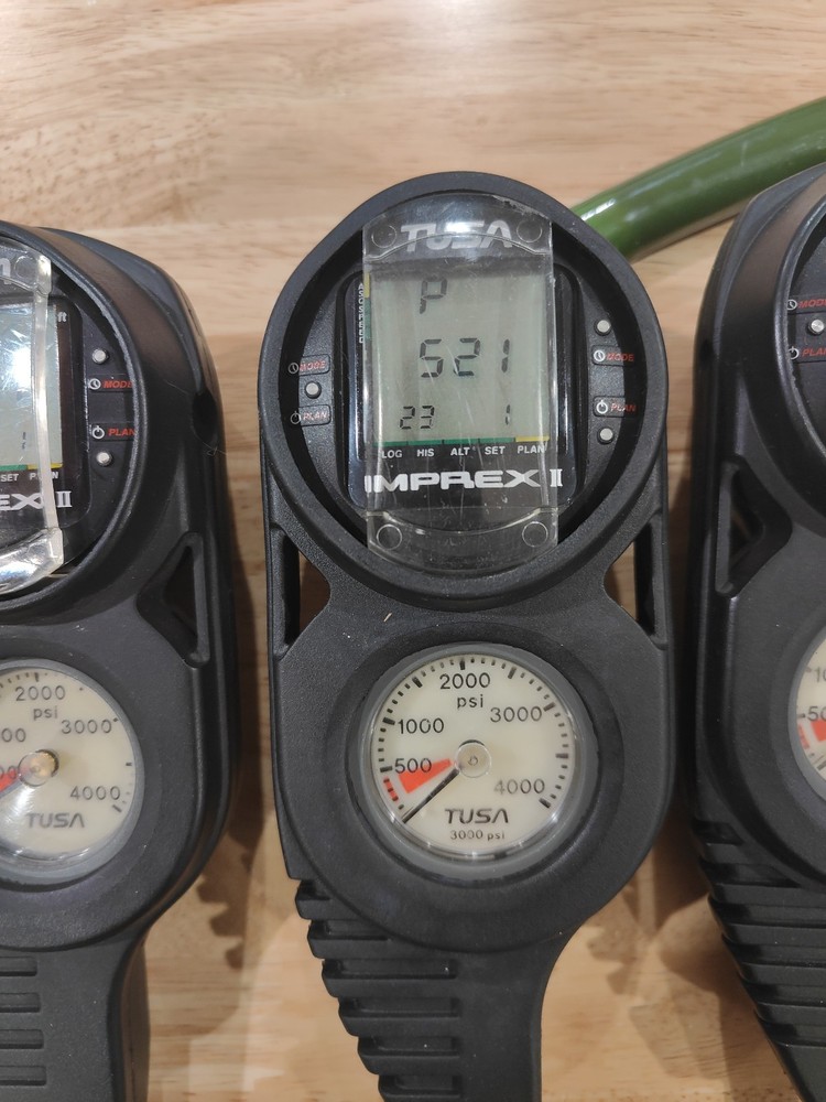 Tusa Imprex II IQ-400 Dive Computer Console with Compass, SPG. TESTED GOOD