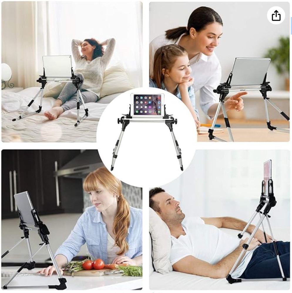 IeGeek Tablet Phone Stand for Bed Sofa Desk Adjustable and Foldable Holder