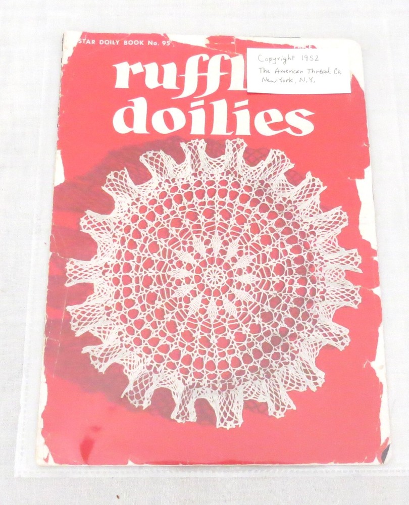 Ruffled Doilies Star Doily Book No 95 1952