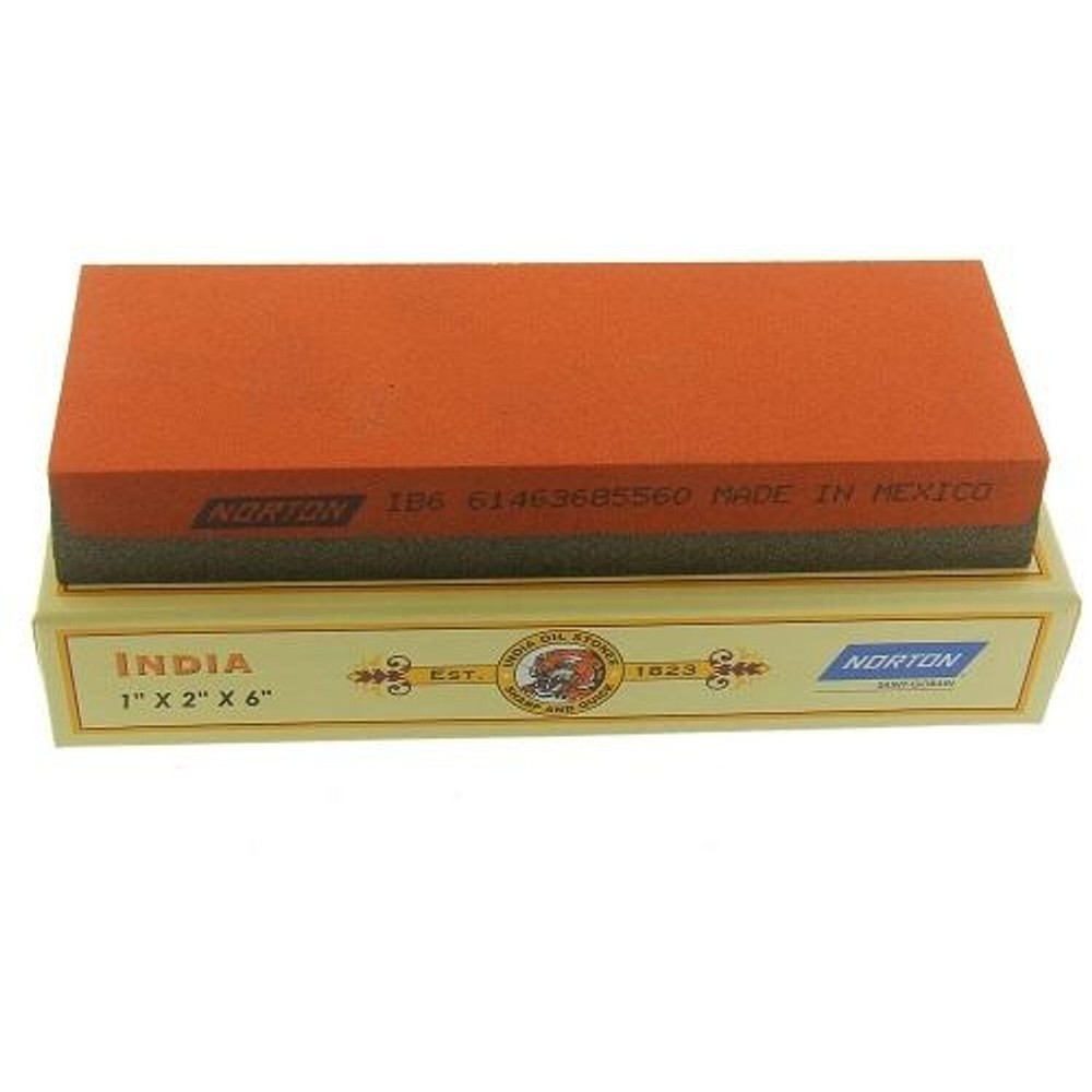 Norton 6" India Combination Bench Stone Coarse/Fine Sharpening Stone