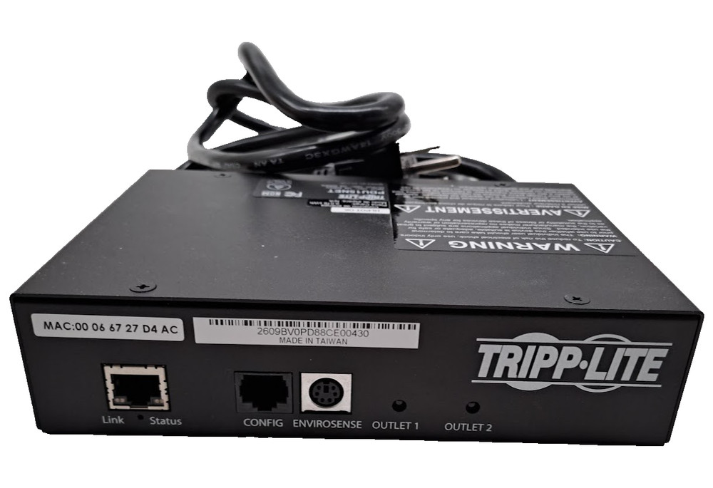 TRIPP.LITE PDU15NET 2 OUTLETS POWER DISTRIBUTER