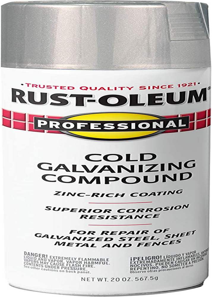 Rust-Oleum 7585838 Cold Gray Professional Galvanizing Compound Spray 20 Oz